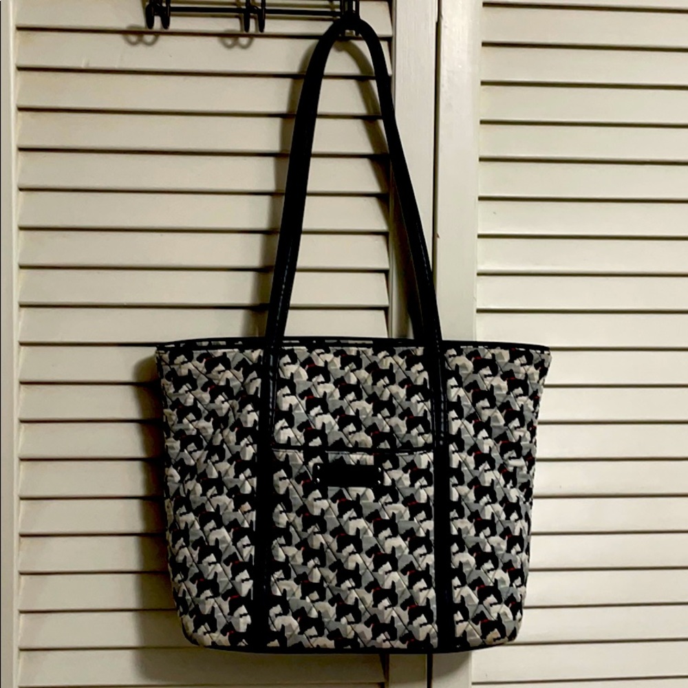 Vera Bradley Scottie Dogs quilted purse tote bag